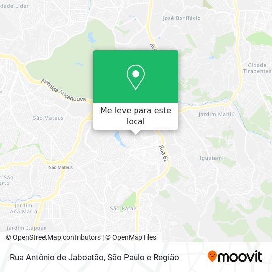 Rua Antônio de Jaboatão mapa