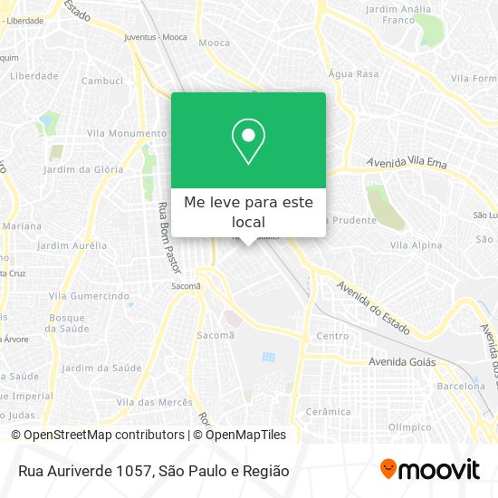 Rua Auriverde 1057 mapa