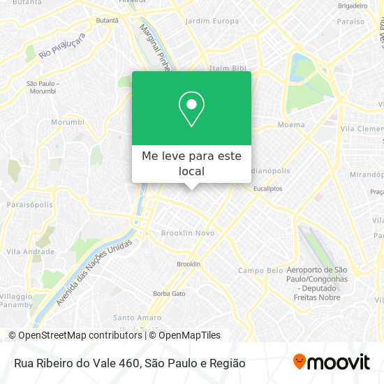 Rua Ribeiro do Vale 460 mapa