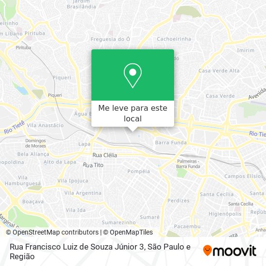 Rua Francisco Luiz de Souza Júnior 3 mapa