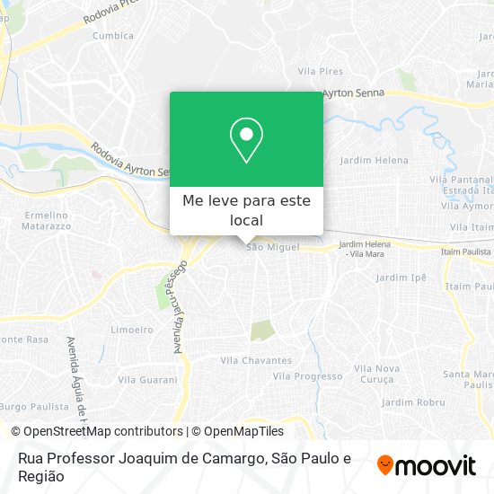 Rua Professor Joaquim de Camargo mapa