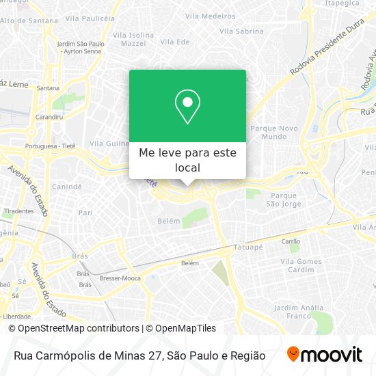 Rua Carmópolis de Minas 27 mapa