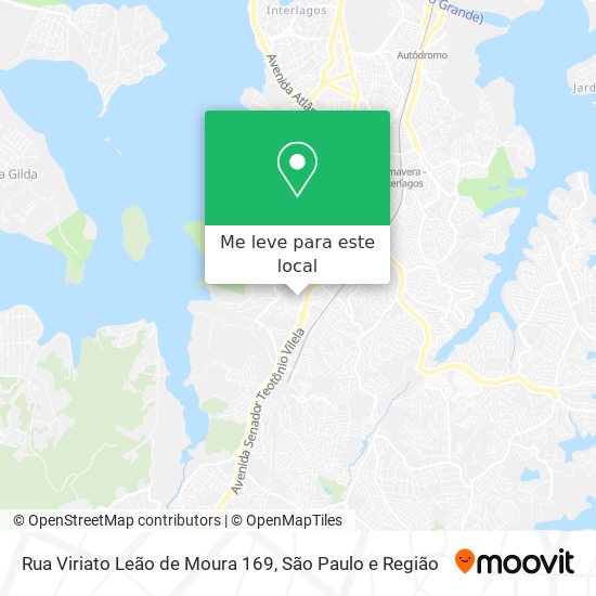 Rua Viriato Leão de Moura 169 mapa