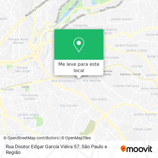 Rua Doutor Edgar García Viêira 57 mapa