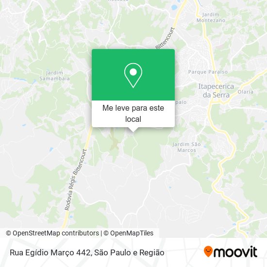 Rua Egídio Março 442 mapa