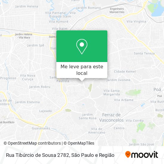 Rua Tibúrcio de Sousa 2782 mapa