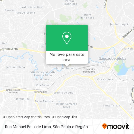 Rua Manuel Felix de Lima mapa