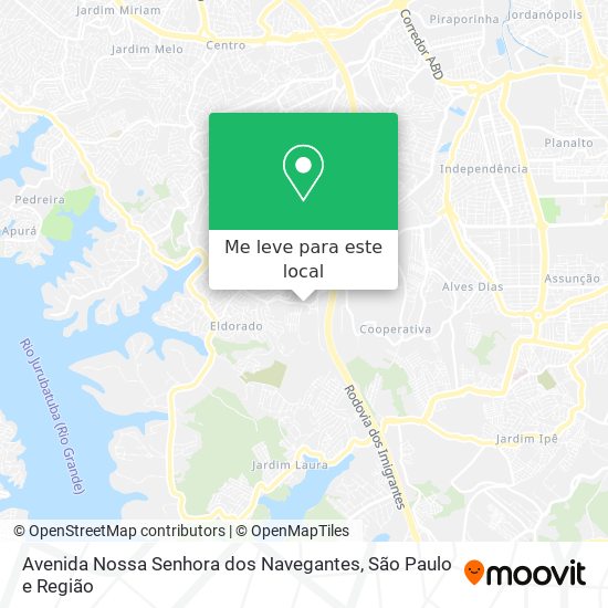 Avenida Nossa Senhora dos Navegantes mapa