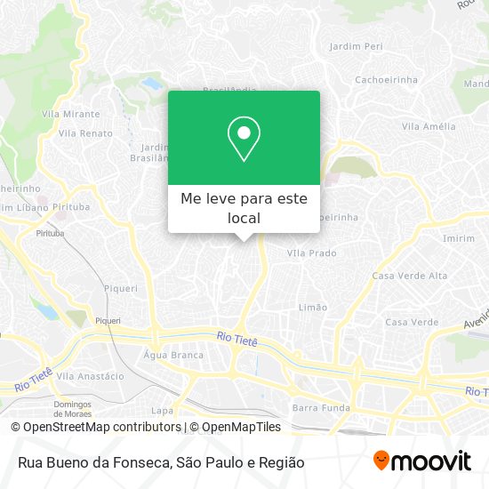 Rua Bueno da Fonseca mapa