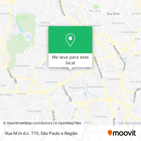 Rua M.m.d.c. 770 mapa