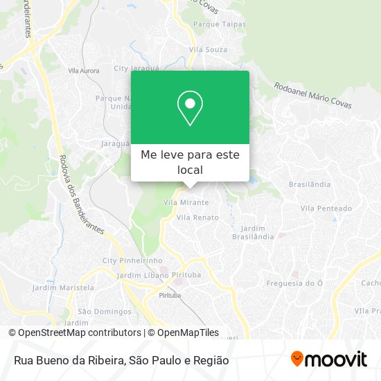 Rua Bueno da Ribeira mapa