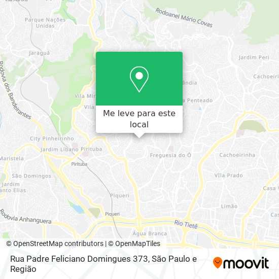 Rua Padre Feliciano Domingues 373 mapa
