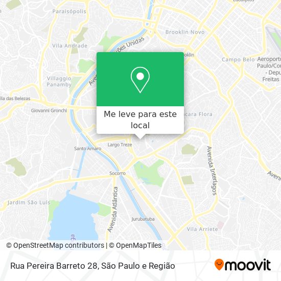 Rua Pereira Barreto 28 mapa