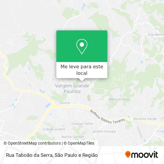 Rua Taboão da Serra mapa