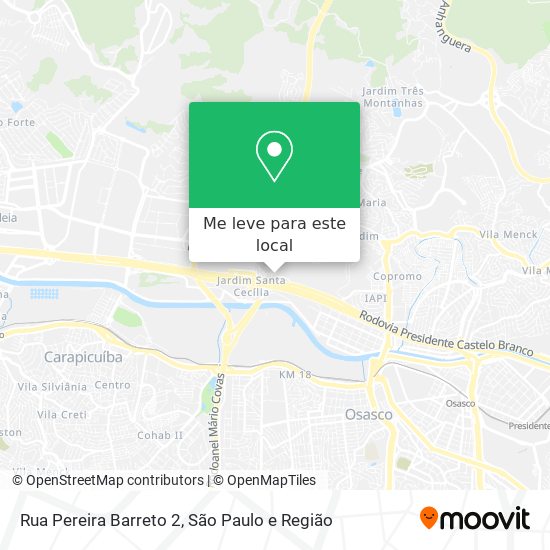 Rua Pereira Barreto 2 mapa