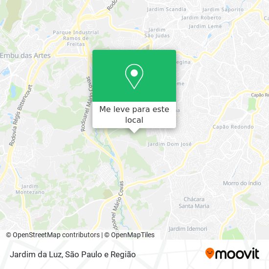 Jardim da Luz mapa