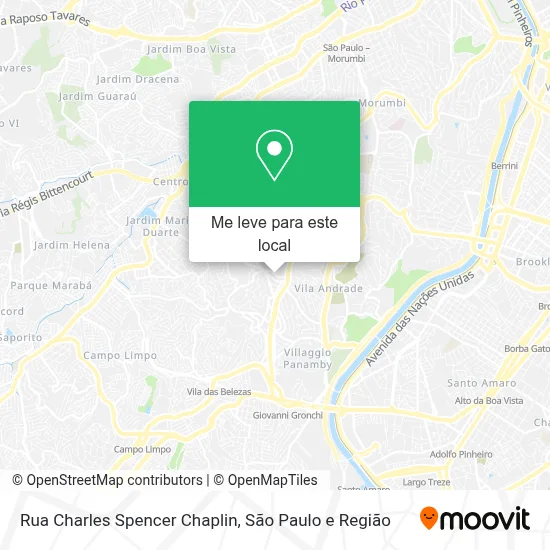 Rua Charles Spencer Chaplin mapa