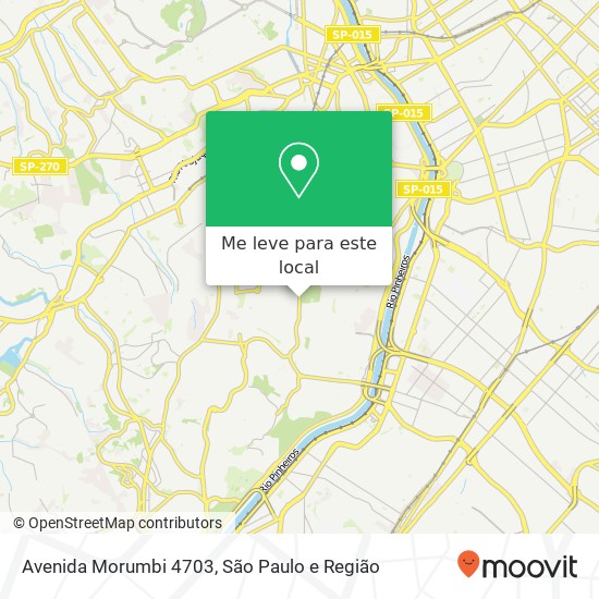 Avenida Morumbi 4703 mapa