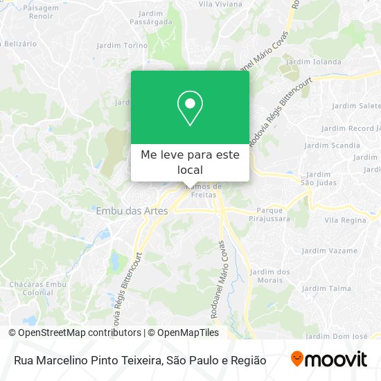 Rua Marcelino Pinto Teixeira mapa