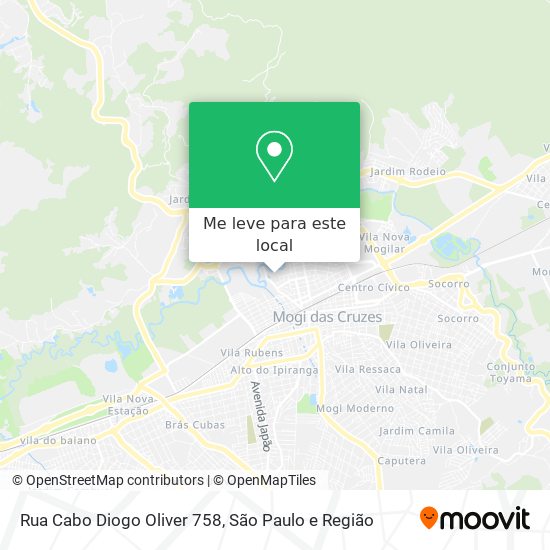Rua Cabo Diogo Oliver 758 mapa