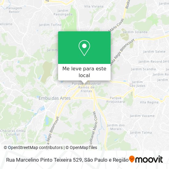 Rua Marcelino Pinto Teixeira 529 mapa