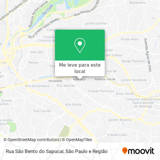 Rua São Bento do Sapucaí mapa