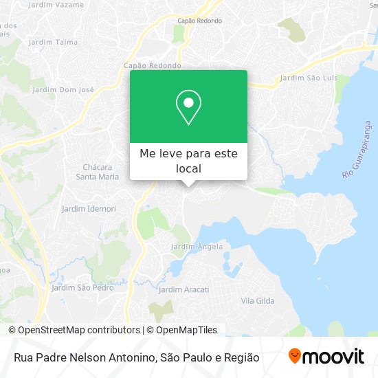 Rua Padre Nelson Antonino mapa