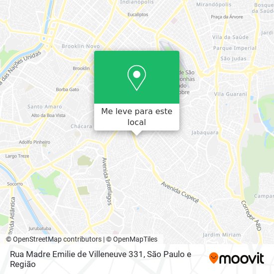 Rua Madre Emilie de Villeneuve 331 mapa