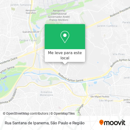Rua Santana de Ipanema mapa