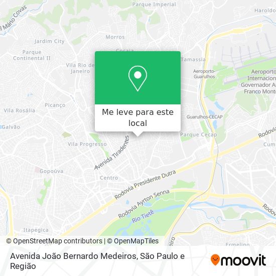 Avenida João Bernardo Medeiros mapa