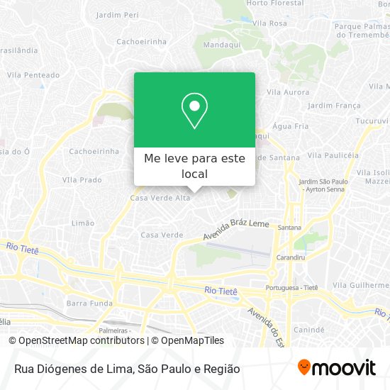 Rua Diógenes de Lima mapa