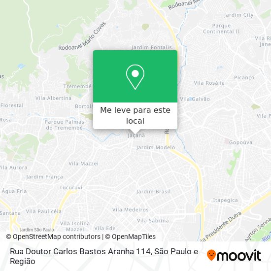 Rua Doutor Carlos Bastos Aranha 114 mapa