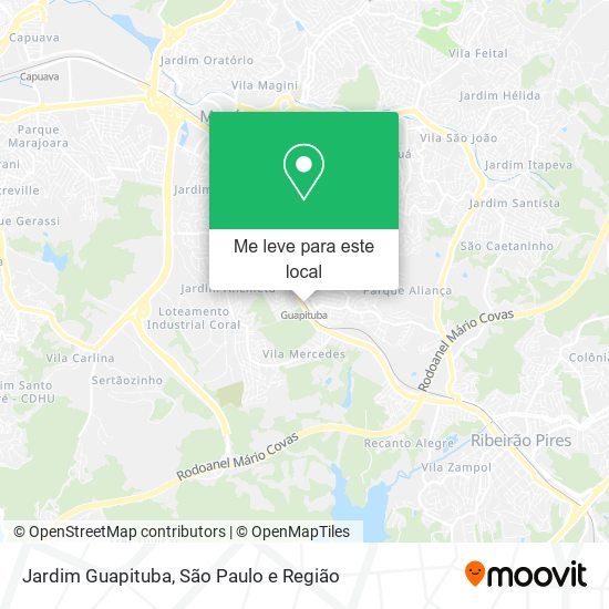 Jardim Guapituba mapa