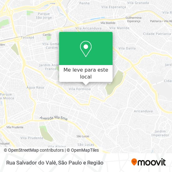 Rua Salvador do Valê mapa