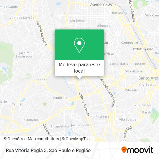 Rua Vitória Régia 3 mapa