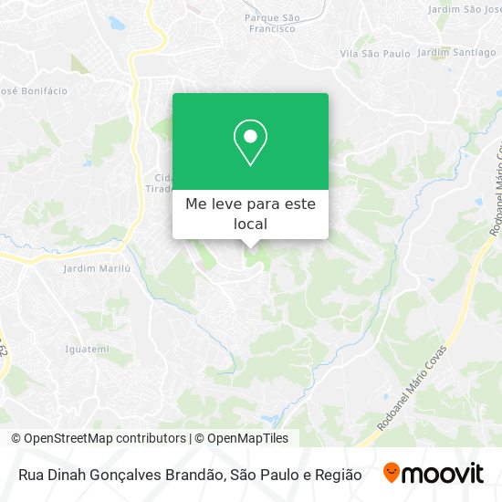 Rua Dinah Gonçalves Brandão mapa