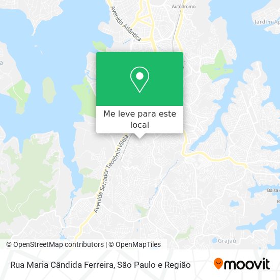 Rua Maria Cândida Ferreira mapa