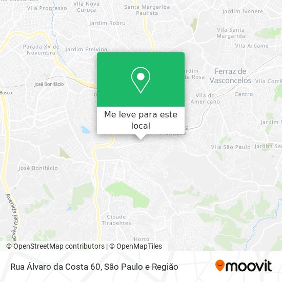 Rua Álvaro da Costa 60 mapa