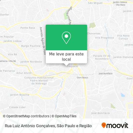 Rua Luiz Antônio Gonçalves mapa