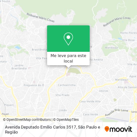 Avenida Deputado Emílio Carlos 3517 mapa