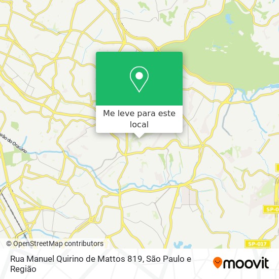Rua Manuel Quirino de Mattos 819 mapa