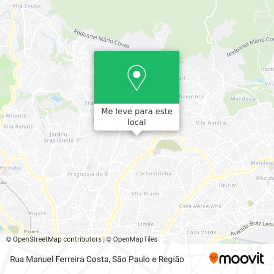 Rua Manuel Ferreira Costa mapa