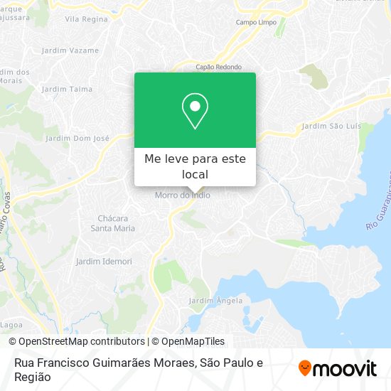 Rua Francisco Guimarães Moraes mapa