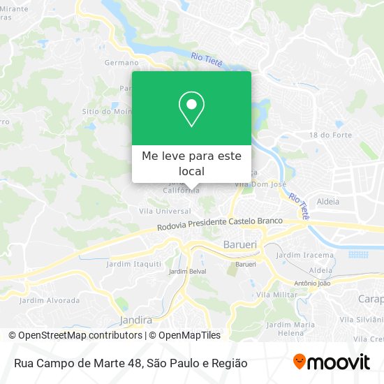 Rua Campo de Marte 48 mapa