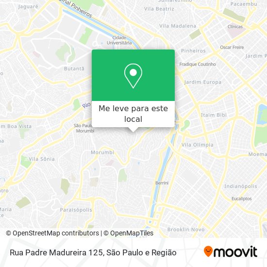 Rua Padre Madureira 125 mapa
