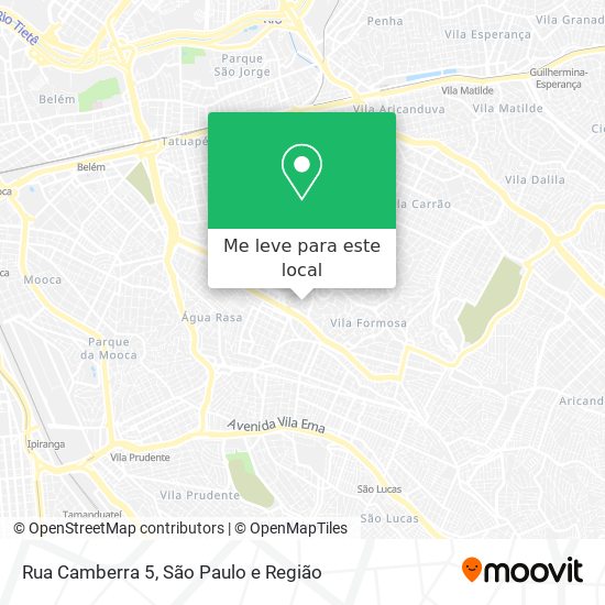 Rua Camberra 5 mapa