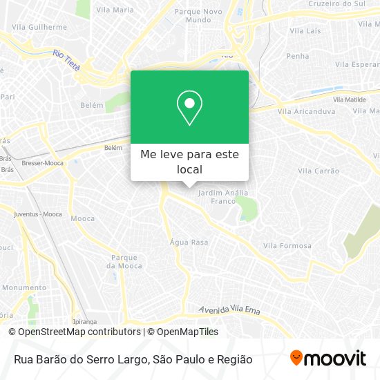 Rua Barão do Serro Largo mapa