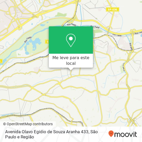 Avenida Olavo Egídio de Souza Aranha 433 mapa