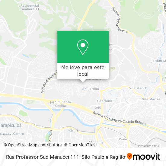 Rua Professor Sud Menucci 111 mapa