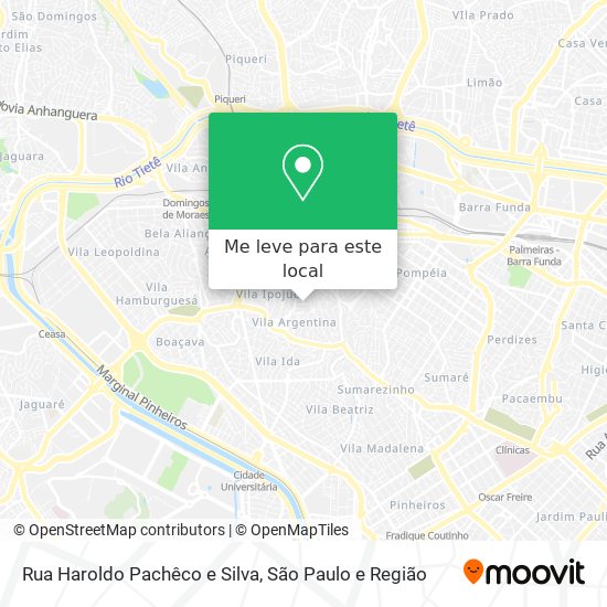 Rua Haroldo Pachêco e Silva mapa